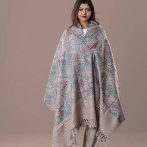 Elegant Digital Print Woolen Shawl-0012