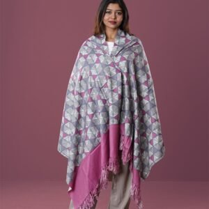 Elegant Digital Print Woolen Shawl-0026