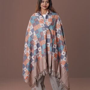 Elegant Digital Print Woolen Shawl-0061