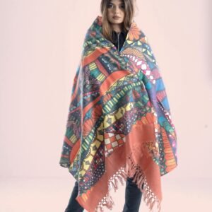 Elegant Digital Print Woolen Shawl-0032
