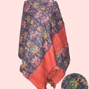 Elegant Digital Print Woolen Shawl-0081