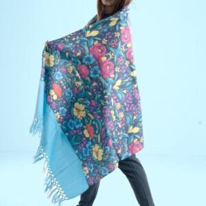 Elegant Digital Print Woolen Shawl-0035