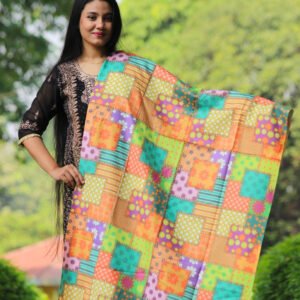 Elegant Digital Print Woolen Shawl-S001