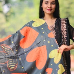 Elegant Digital Print Woolen Shawl-S003