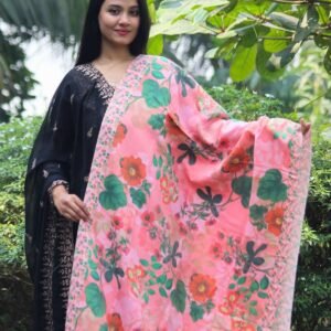 Elegant Digital Print Woolen Shawl-S006