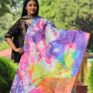 Elegant Digital Print Woolen Shawl-S013